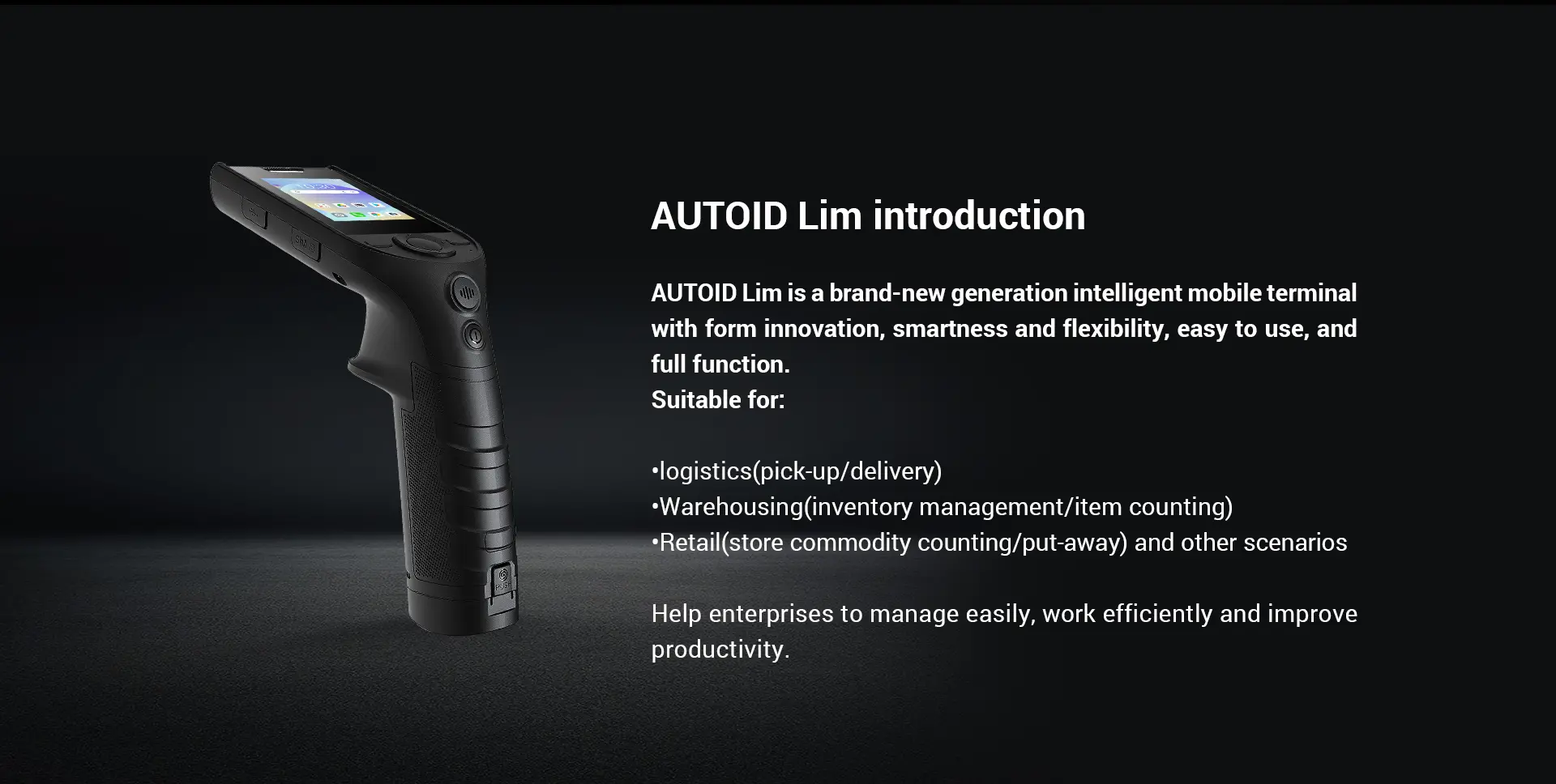 AUTOID Lim Mobile Teminal feature 2