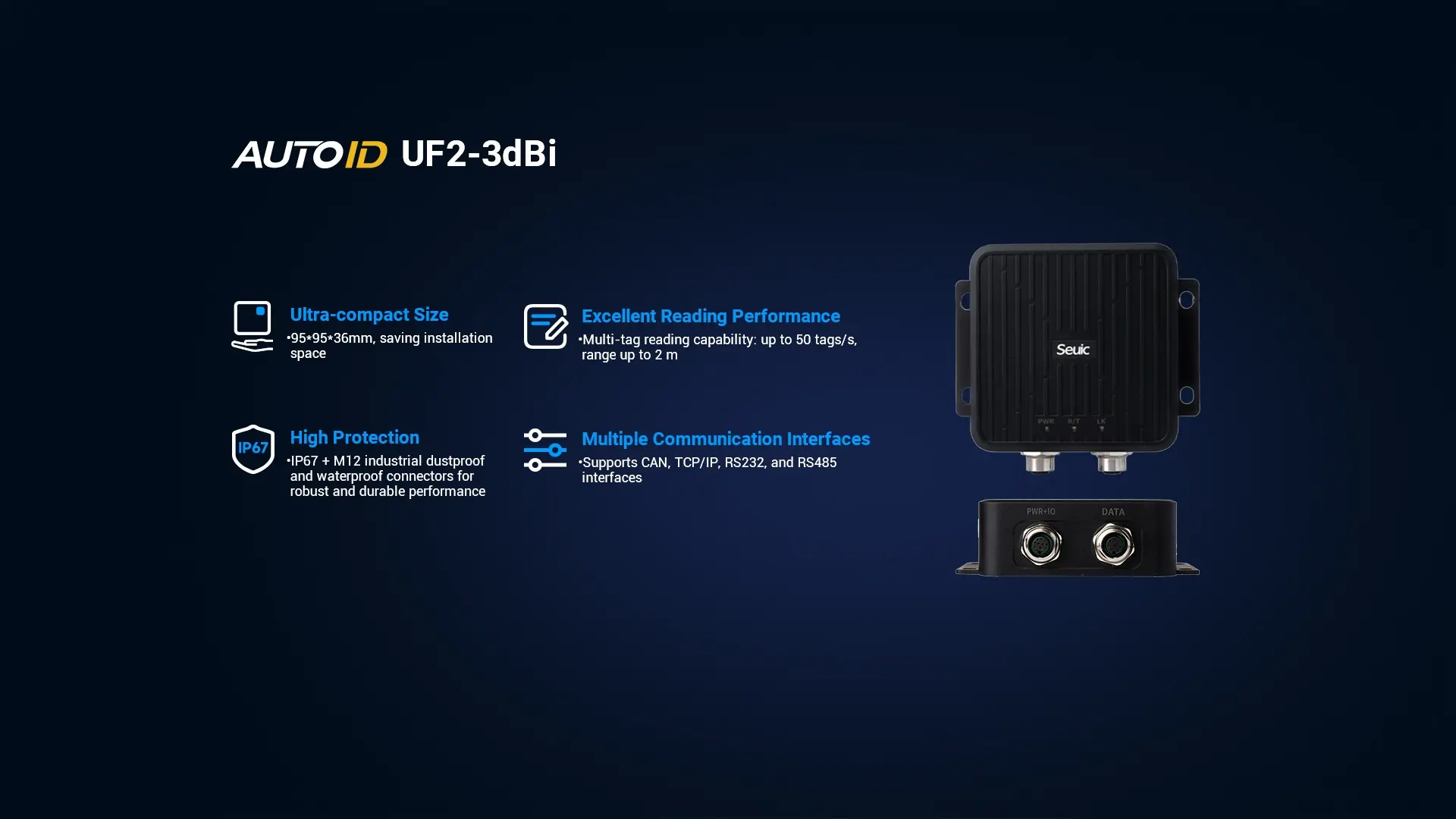 AUTOID UF2 Series Fixed RFID Readers feature 3