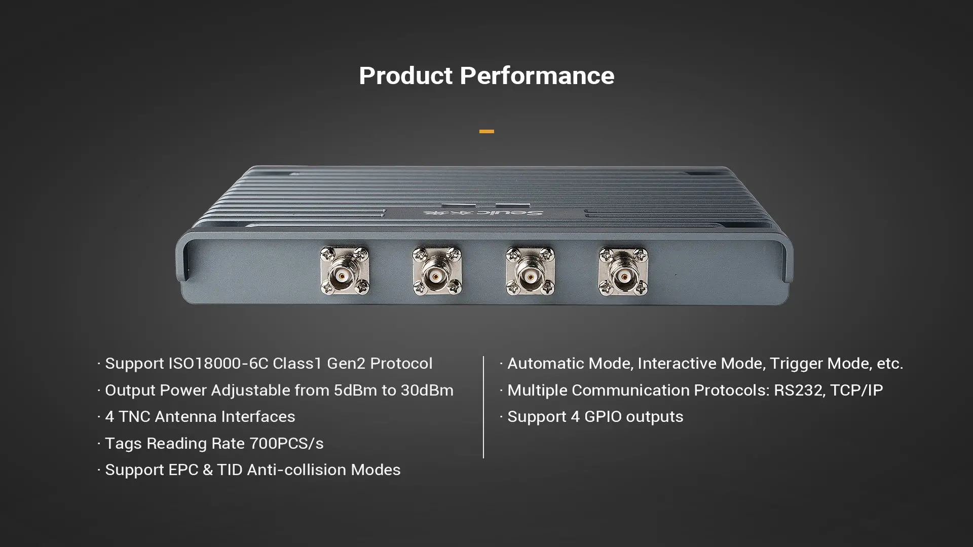 AUTOID UF3 Fixed UHF RFID Reader feature 1