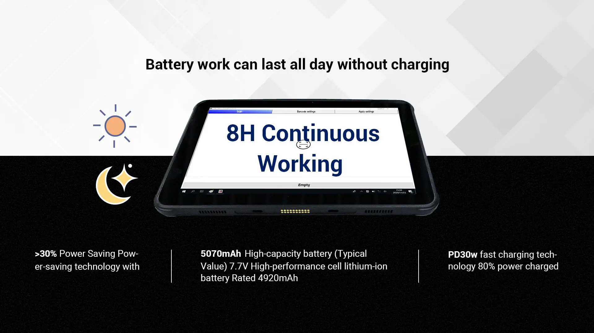 AUTOID Pad Air-(Win) Rugged Industrial Tablet feature 4