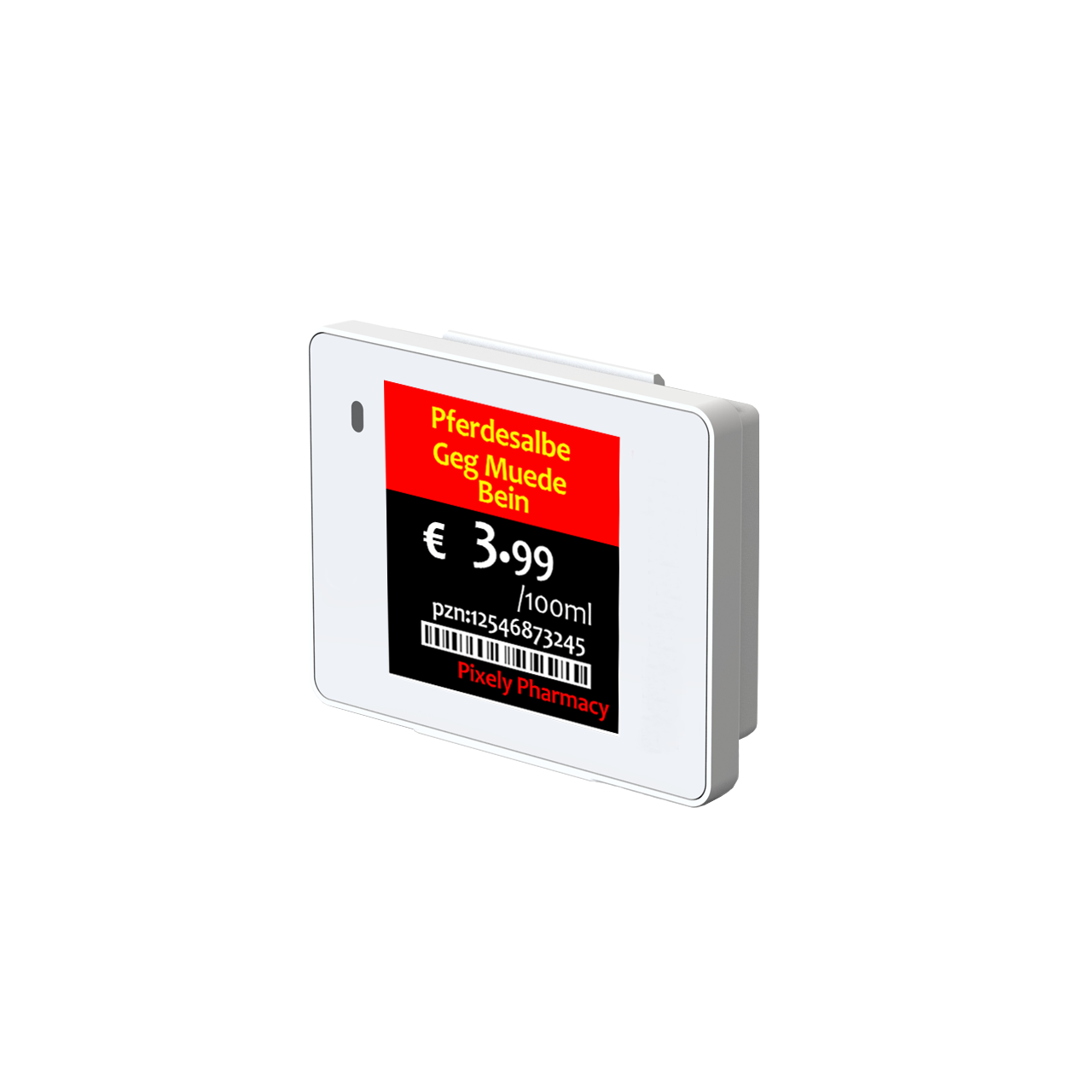 Elektron qiymət etiketi - 1.54 düym, 4 rəng