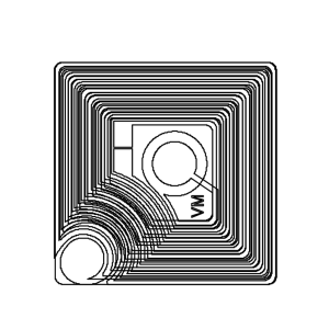 NFC etiket - 15 x 15 mm