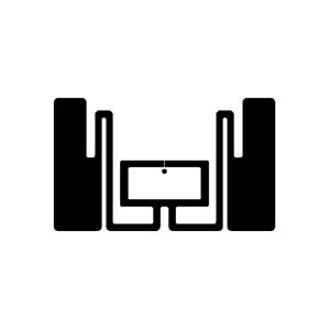 UCODE UHF RFID etiket - 50 x 30 mm