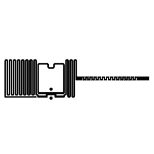 Zərgərlik üçün UHF RFID etiket - 11 x 42 mm